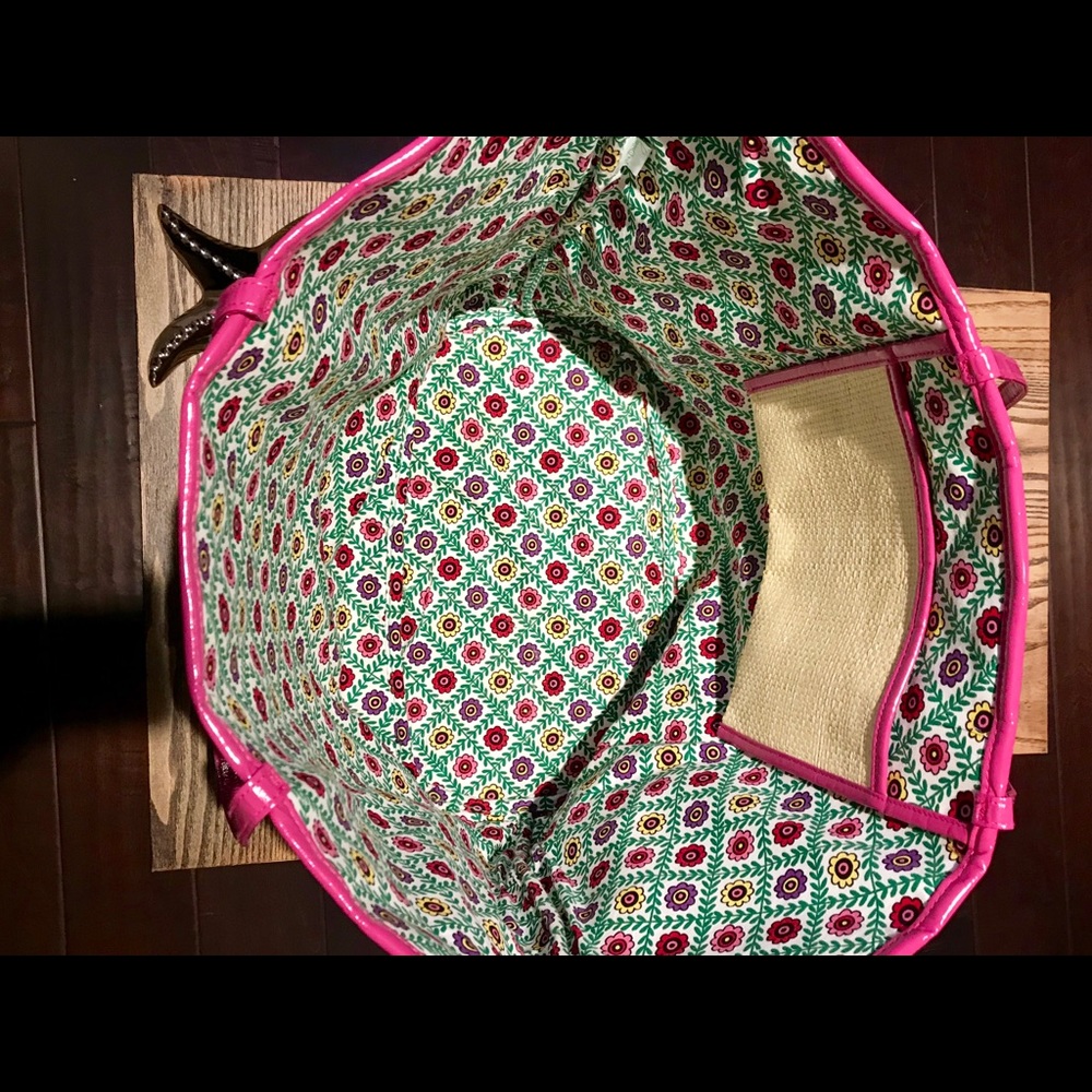 Vera Bradley Viva La Vera Straw Beach / Pool tote - Picture 4 of 7